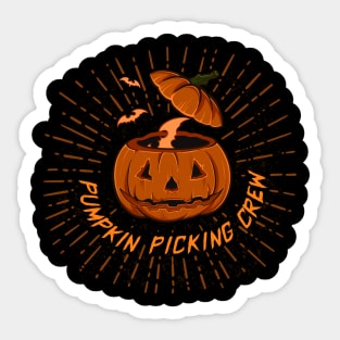 Pumpkin Picking Crew Sticker